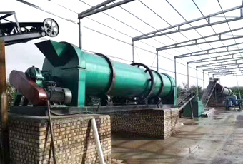 陕西洛川县年产两万吨猪粪有机肥造粒生产线